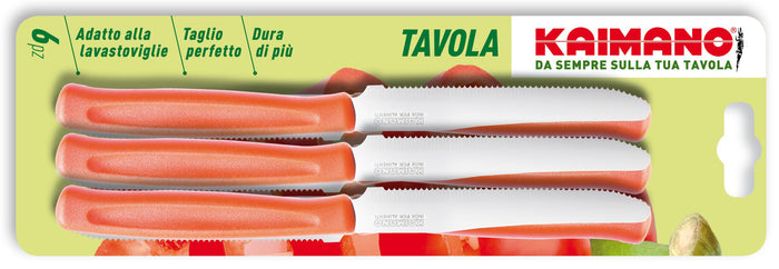 Kaimano SET COLTELLI DA TAVOLA DINAMIK 6 PEZZI col. Rosso