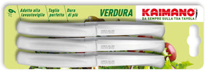 Kaimano SET COLTELLI PER VERDURA DINAMIK 6 PEZZI col. Bianco