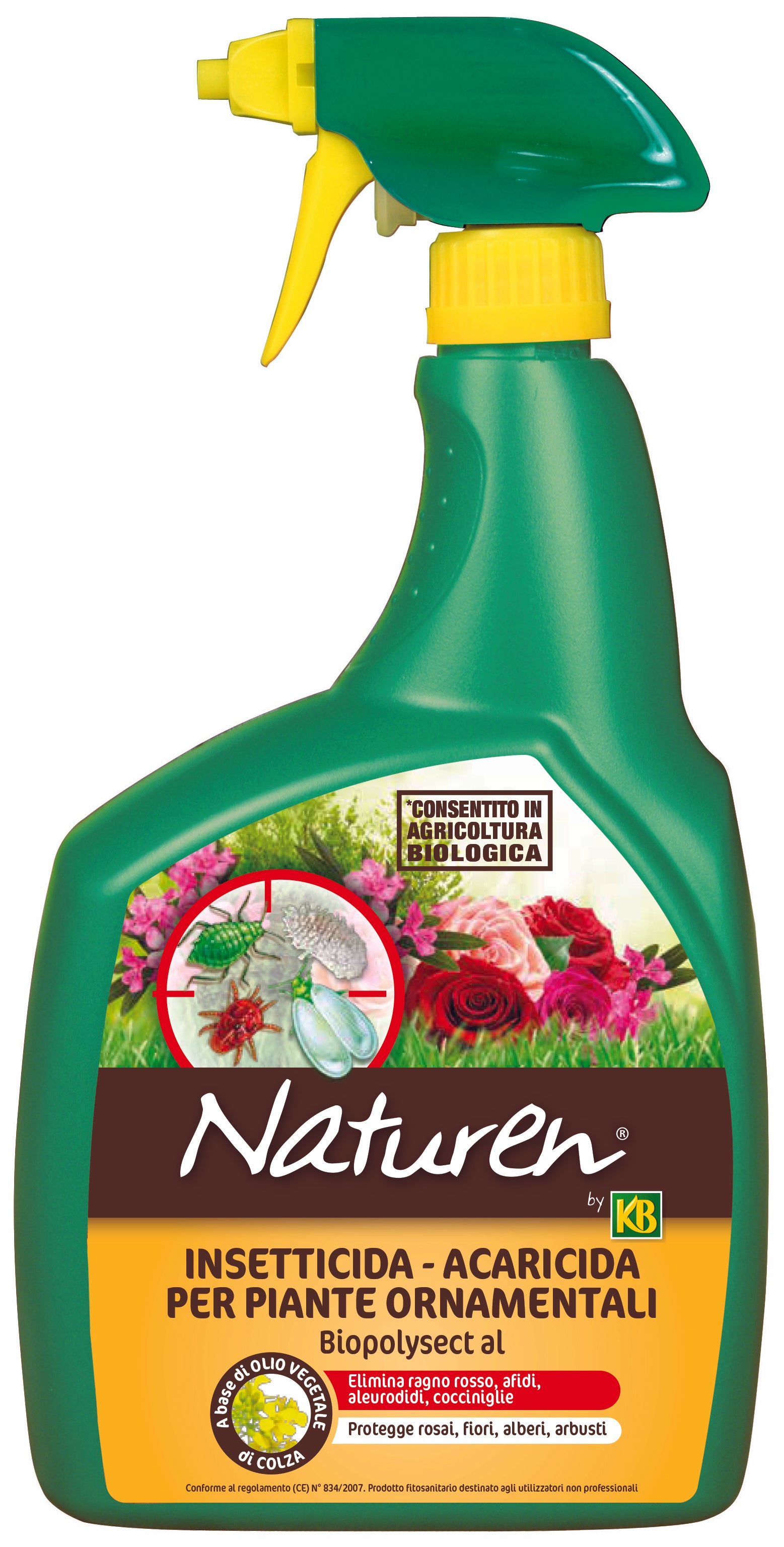 KB INSETTICIDA BIOLOGICO BIOPOLYSECT AL PFnPO A BASE DI OLIO DI COLZA ml. 800