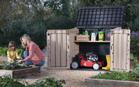 Keter BAULE PORTA ATTREZZI DA GIARDINO 'STORE IN OUT MIDI' cm. 132x71,5x113,5 h col. Beige
