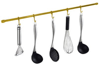 KIT TUBO SOTTOPENSILE PORTAMESTOLI CON ACCESSORI Ø mm. 16x1000 Bronzato