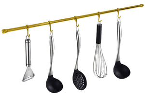 KIT TUBO SOTTOPENSILE PORTAMESTOLI CON ACCESSORI Ø mm. 16x1000 Bronzato