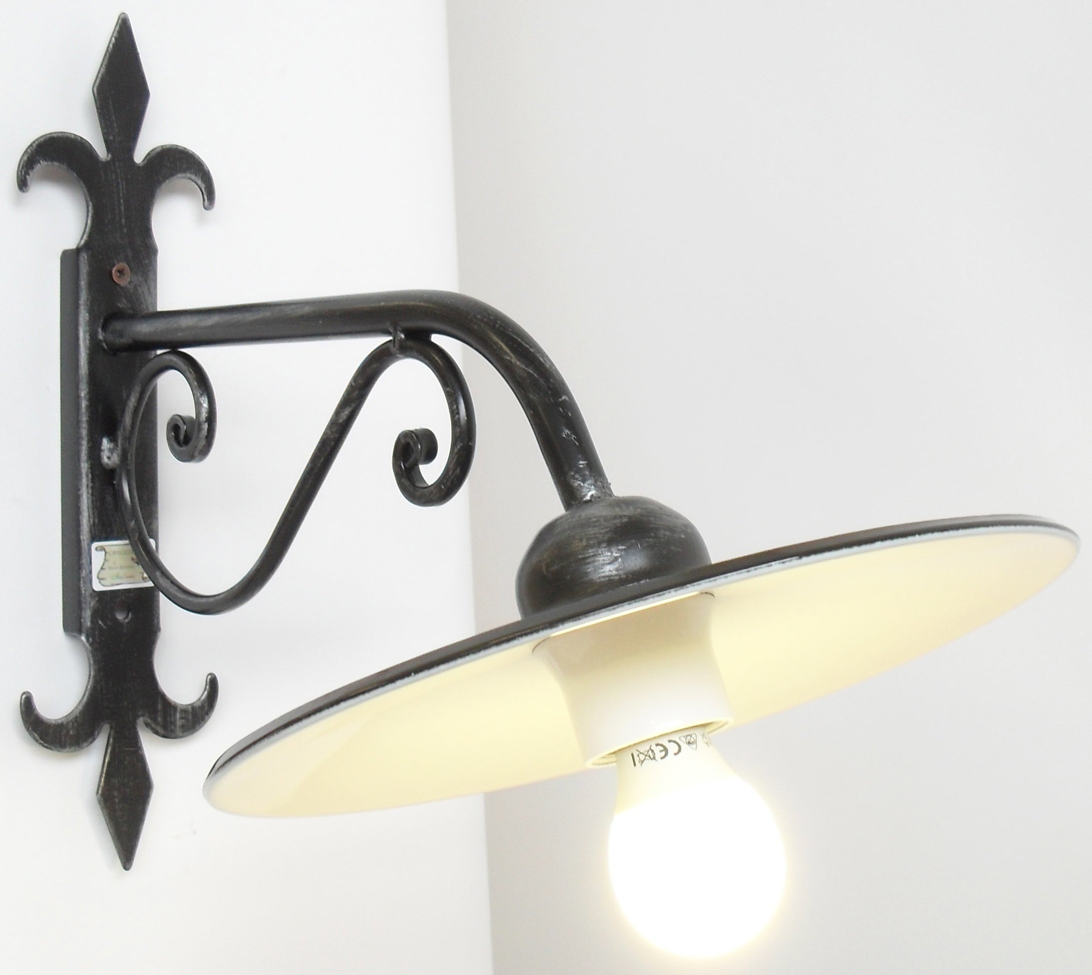 LAMPADA TULIPANO CON PIATTO Ø cm.27 1x100 Watt