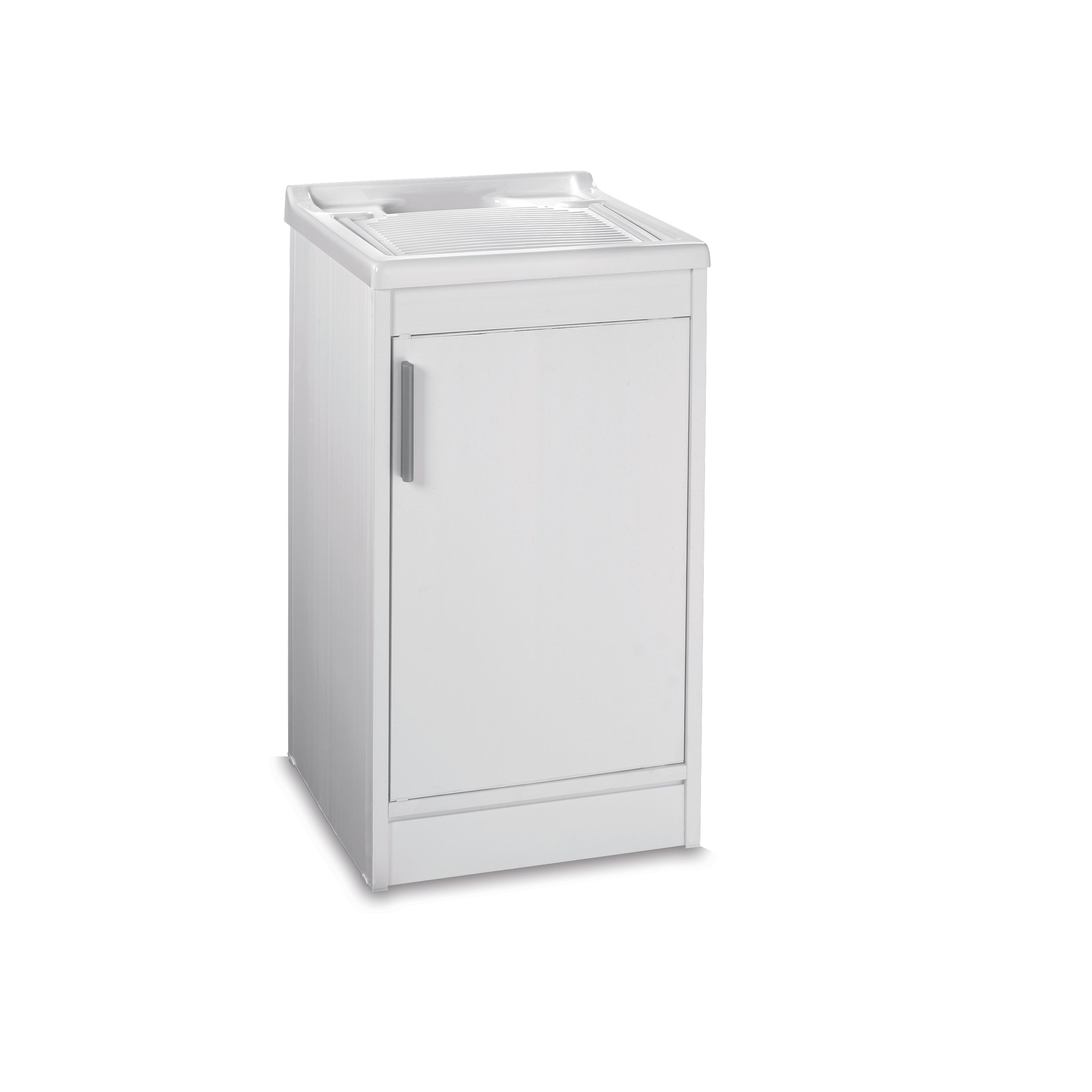 LAVATOIO IN RESINA BIANCO IN KIT  cm. 45x50x86 h