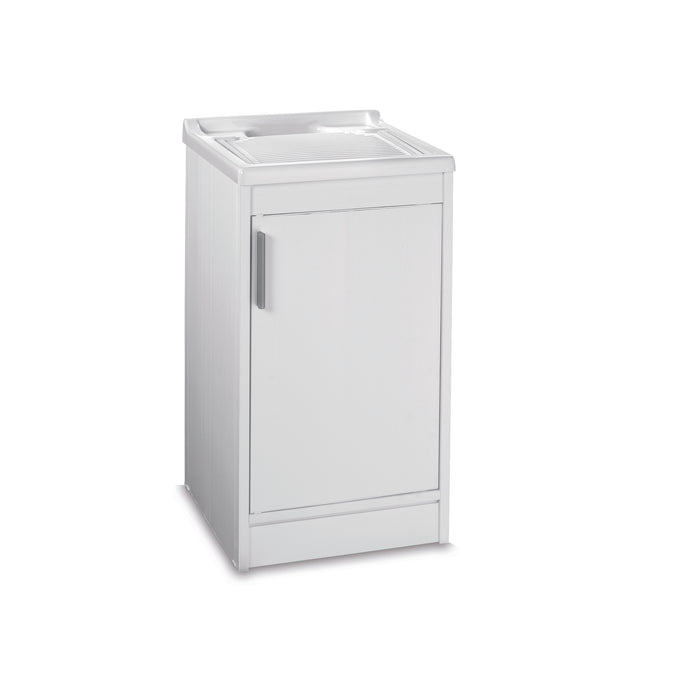 LAVATOIO IN RESINA BIANCO IN KIT  cm. 45x50x86 h