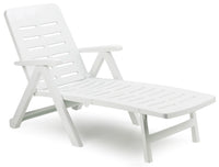 LETTINO PIEGHEVOLE CON RUOTE SMERALDO cm. 189x72x96 h col. Bianco