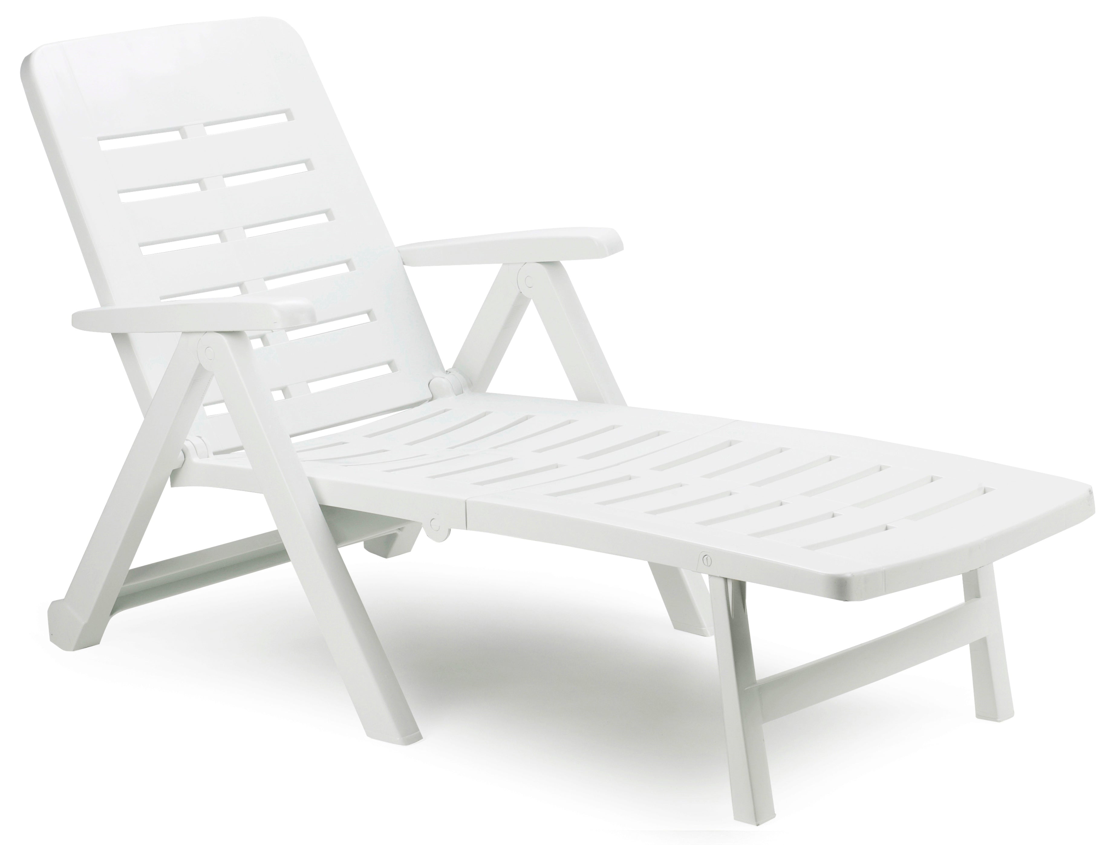 LETTINO PIEGHEVOLE CON RUOTE SMERALDO cm. 189x72x96 h col. Bianco