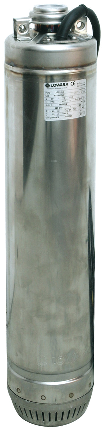 Lowara ELETTROPOMPA AD IMMERSIONE SCUBA 3SC5/07C 750 W Hp 1