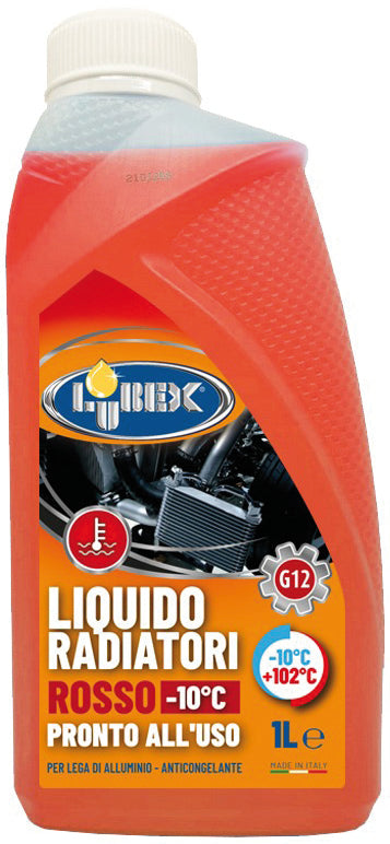 Lubex PROTETTIVO RADIATORE ROSSO lt. 1 (da -10  °C a +102  °C) 12.00 pz