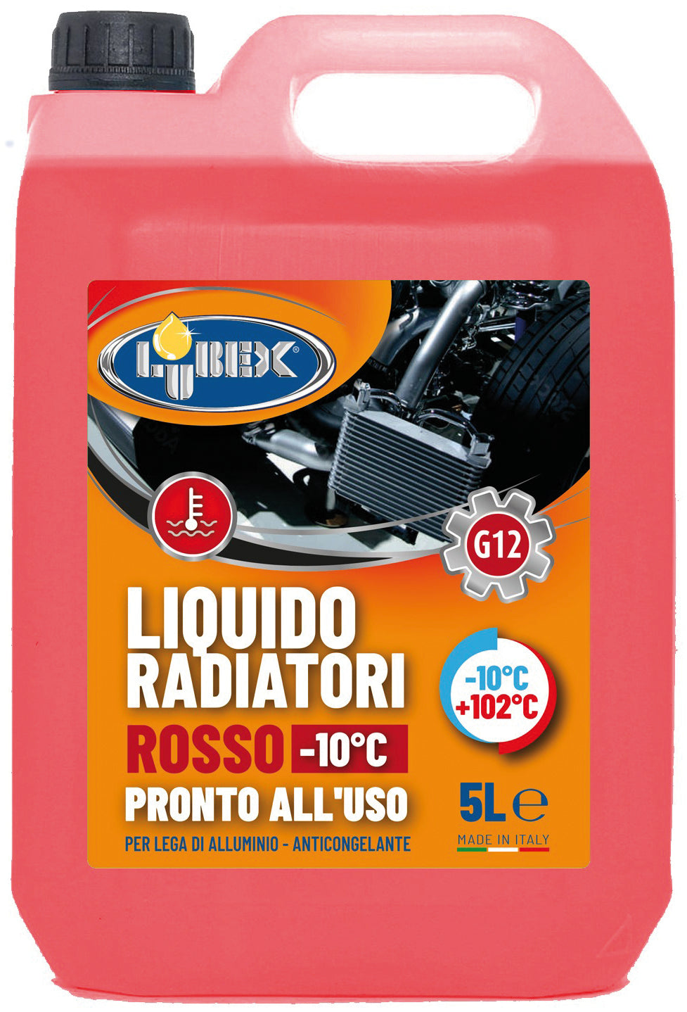 Lubex PROTETTIVO RADIATORE ROSSO lt. 5 (da -10  °C a +102  °C) 4.00 pz