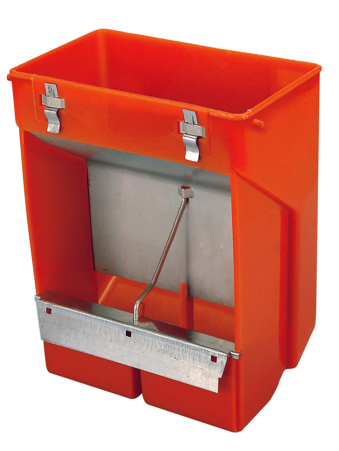 MANGIATOIA TRAMOGGIA PER CONIGLI A 2 SCOMPARTI SENZA COPERCHIO cm. 23x13x26 h