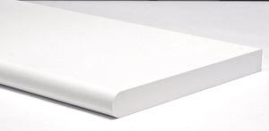 MENSOLA MURALE STONDATA Col. Bianco cm. 60x20x1,8