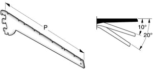MENSOLA PER RIPIANI METALLICI cm. 37 Col. Bianco RAL9001