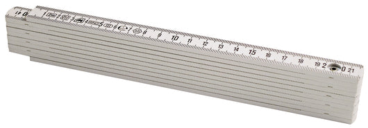 Metrica DOPPIOMETRO IN FIBRA DI VETRO BIANCO lunghezza mt.2 12.00 pz