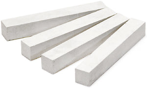 Metrica GESSETTI BIANCHI A SEZIONE QUADRA mm. 80x10x10 - 100 pz.