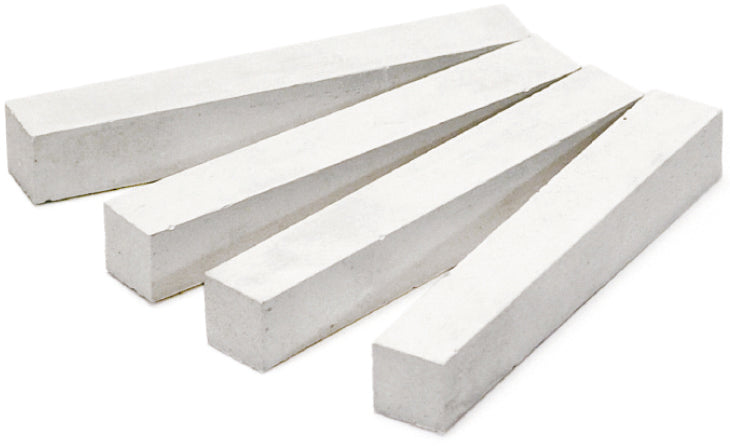 Metrica GESSETTI BIANCHI A SEZIONE QUADRA mm. 80x10x10 - 100 pz.