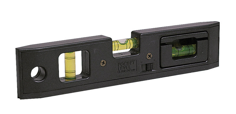 Metrica LIVELLA TASCABILE A 3 BOLLE IN ABS CON BASE MAGNETICA  cm. 21