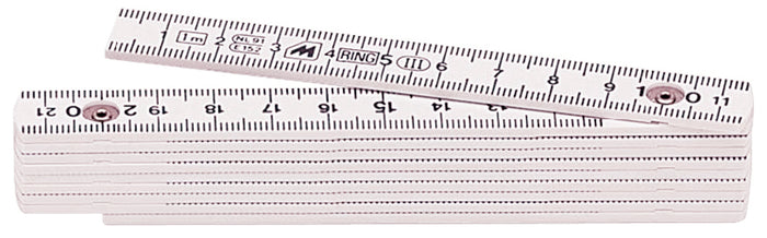 Metrica METRO IN FIBRA DI VETRO BIANCO lunghezza mt.1 10.00 pz