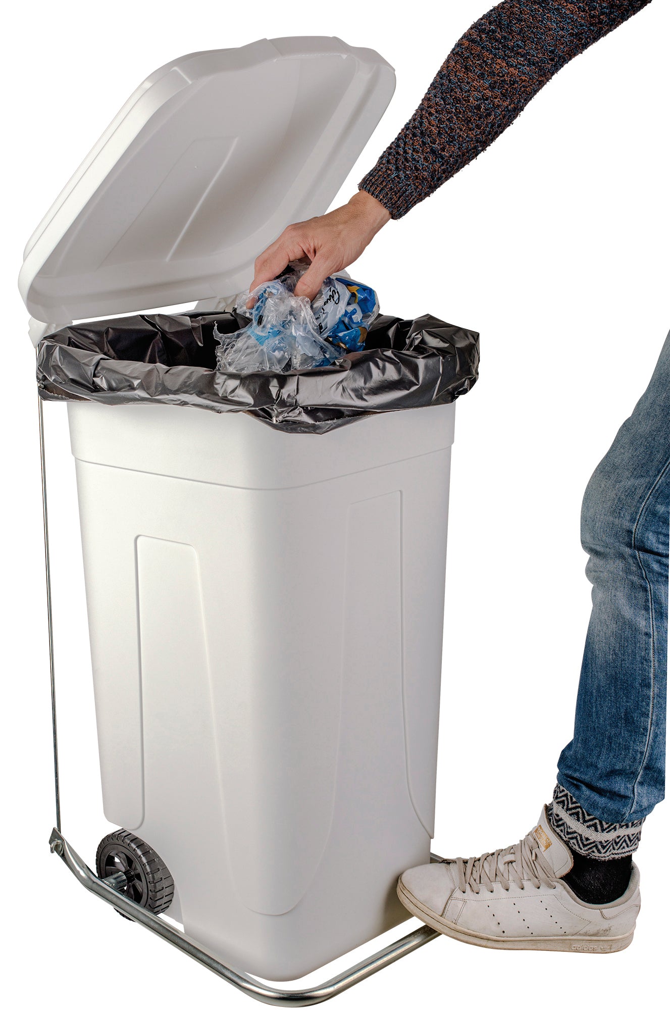 Mobil Plastic KIT PEDALE + ANELLO PER BIDONE PER DIFFERENZIATA Lt. 240