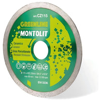 Montolit DISCO DIAMANTATO CZETA PER GRES PORCELLANATO E CERAMICA  Ø mm. 115x1,4x22,23