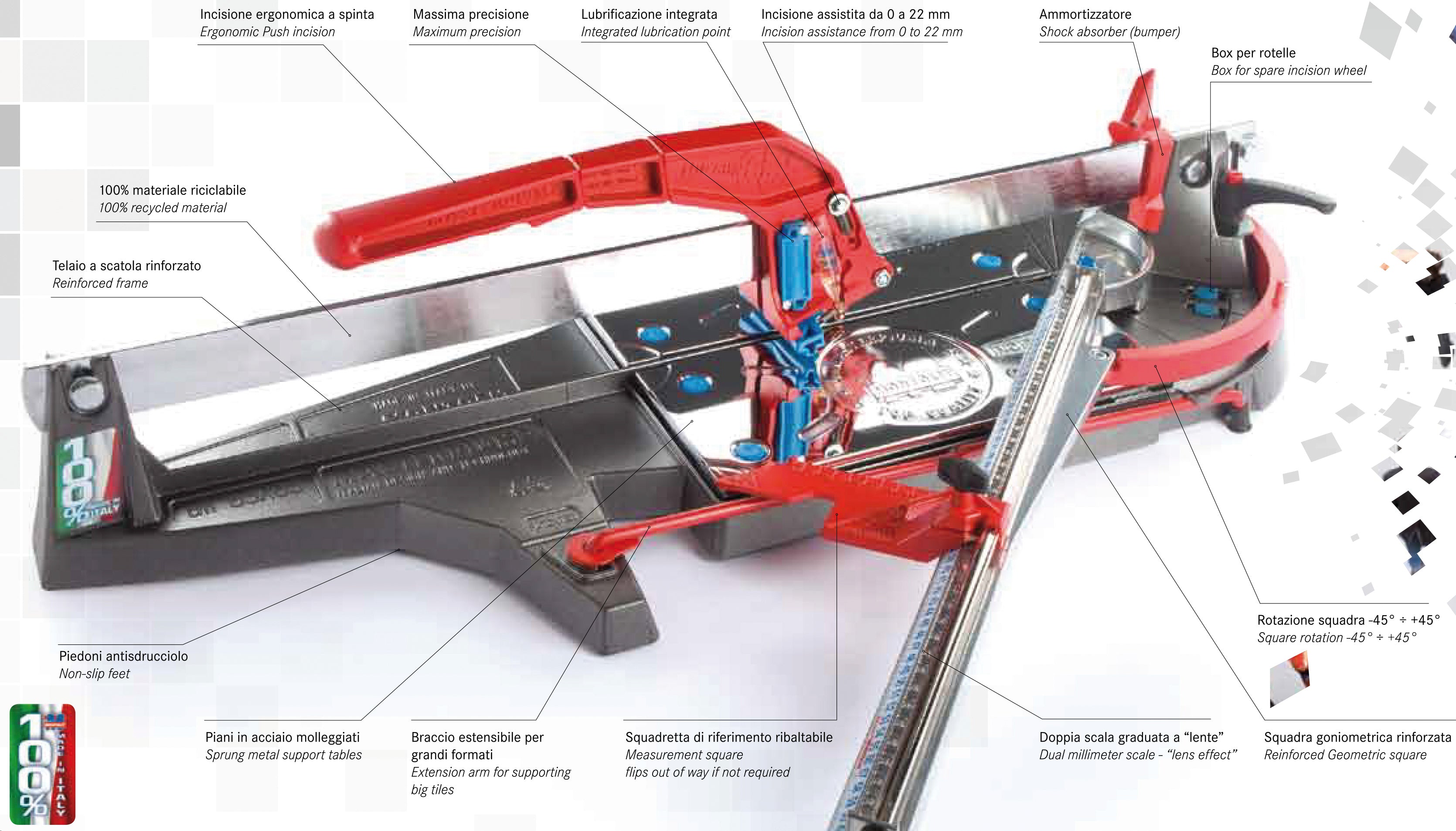 Montolit TAGLIAPIASTRELLE MASTERPIUMA  63P3 per piastrelle cm. 63x63