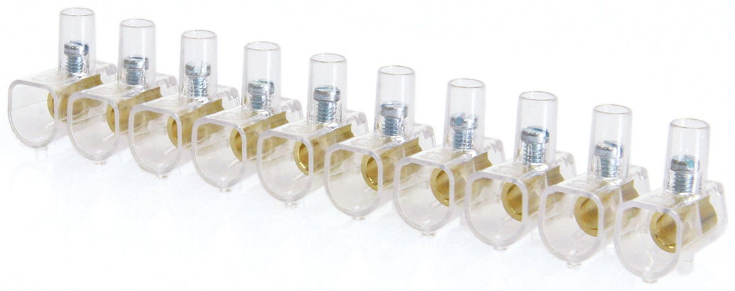 MORSETTI UNIPOLARI A 10 POLI SEZIONE  1,5 mmq 10.00 pz