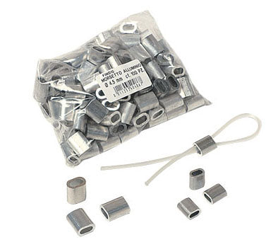 MORSETTO IN ALLUMINIO PER CAVETTO NYOFIL 100 PZ.