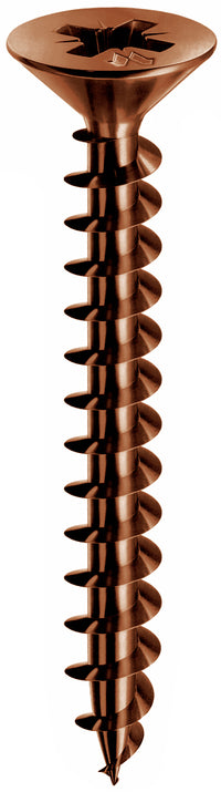 Mustad VITE PANELVIT TSP FERRO BRONZATO FILETTATURA TOTALE mm.4,5x25 5.00 centinaia