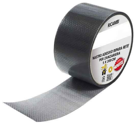 NASTRO ADESIVO RIPARA RETE ZANZARIERA cm. 5x200
