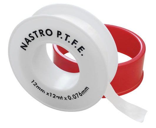 NASTRO TEFLON 1/2x12 mt. spessore mm. 0,076 10.00 pz