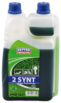 OLIO MISCELA 2 T 100% SINTETICO  lt.1 con dosatore (colore verde) 12.00 pz