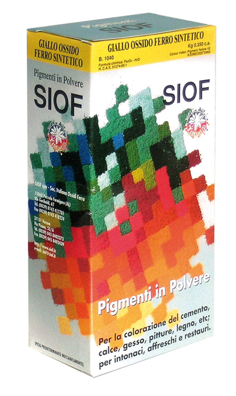 OSSIDO IN POLVERE gr. 500 col. Giallo fiore 12.00 pz