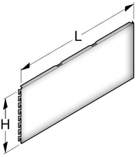 PANNELLO DI FONDO LISCIO cm. 100x40 h Col. Bianco RAL9001