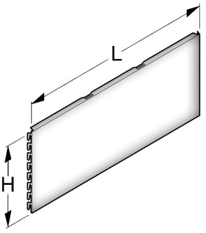 PANNELLO DI FONDO LISCIO cm. 100x50 h Col. Bianco RAL9001