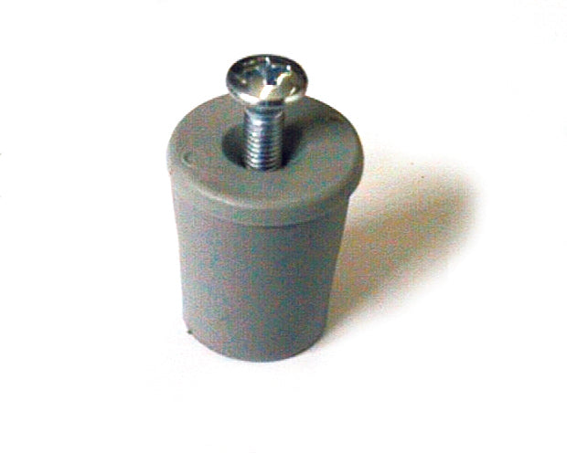 PARACOLPO PER TAPPARELLE CON RONDELLA E VITE Col. Grigio  mm. 28 50.00 pz