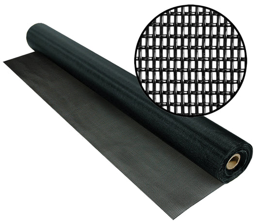 Phifer ZANZARIERA A ROTOLO IN POLIESTERE/PVC PETSCREEN MT.30,5 col.Nero maglia mm.17x10 H. cm.121,92