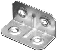 PIASTRINA DI GIUNZIONE ANGOLARE FERRO ZINCATO 100 PZ.  mm.40x20x20