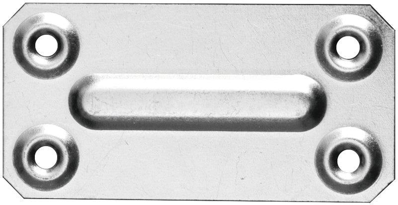 PIASTRINA DI GIUNZIONE DIRITTA FERRO ZINCATO 100 PZ.  mm.70x35