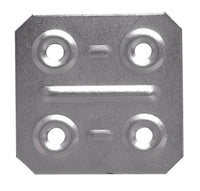 PIASTRINA DI GIUNZIONE FERRO ZINCATO 200 PZ.  mm. 40x40