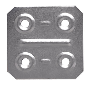 PIASTRINA DI GIUNZIONE FERRO ZINCATO 200 PZ.  mm. 40x40