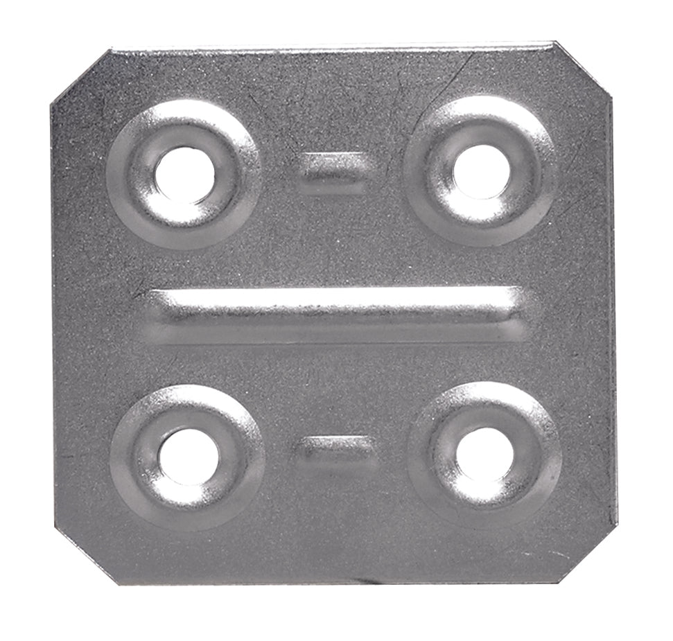 PIASTRINA DI GIUNZIONE FERRO ZINCATO 200 PZ.  mm. 40x40