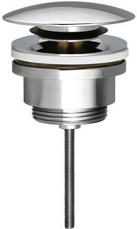 PILETTA A SCATTO CLICK CLACK PER CERAMICA E VETRO 1''1/4 ottone cromato