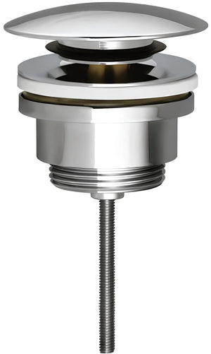 PILETTA A SCATTO CLICK CLACK PER CERAMICA E VETRO 1''1/4 ottone cromato