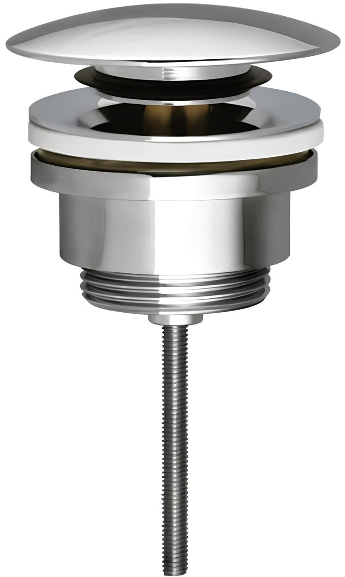 PILETTA A SCATTO CLICK CLACK PER CERAMICA E VETRO 1''1/4 ottone cromato