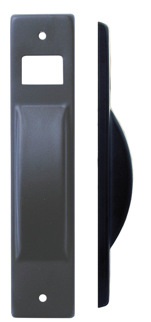 PLACCA PER AVVOLGITORE SEMINCASSO CON INTERASSE cm. 40x195 interasse mm. 165  Col. Nero