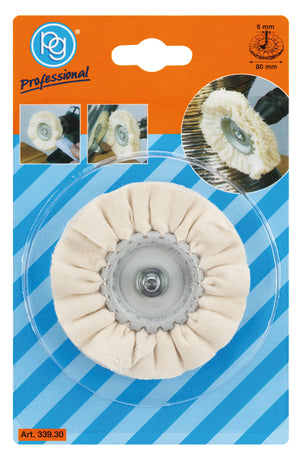 Poggi RUOTA IN TESSUTO PER LUCIDARE Art. 339.30 Ø mm. 80 - gambo Ø mm. 6