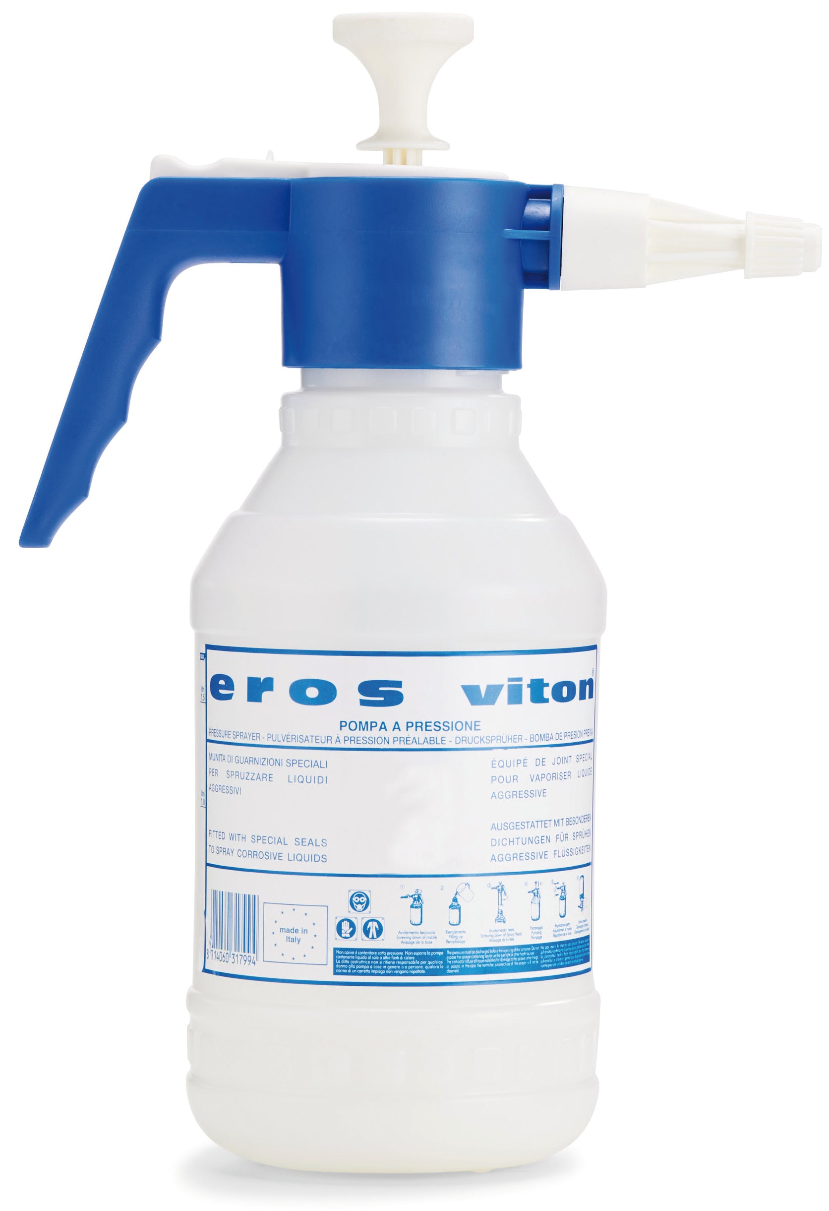 POMPA A PRESSIONE CON GUARNIZIONE IN VITON EROS lt. 2