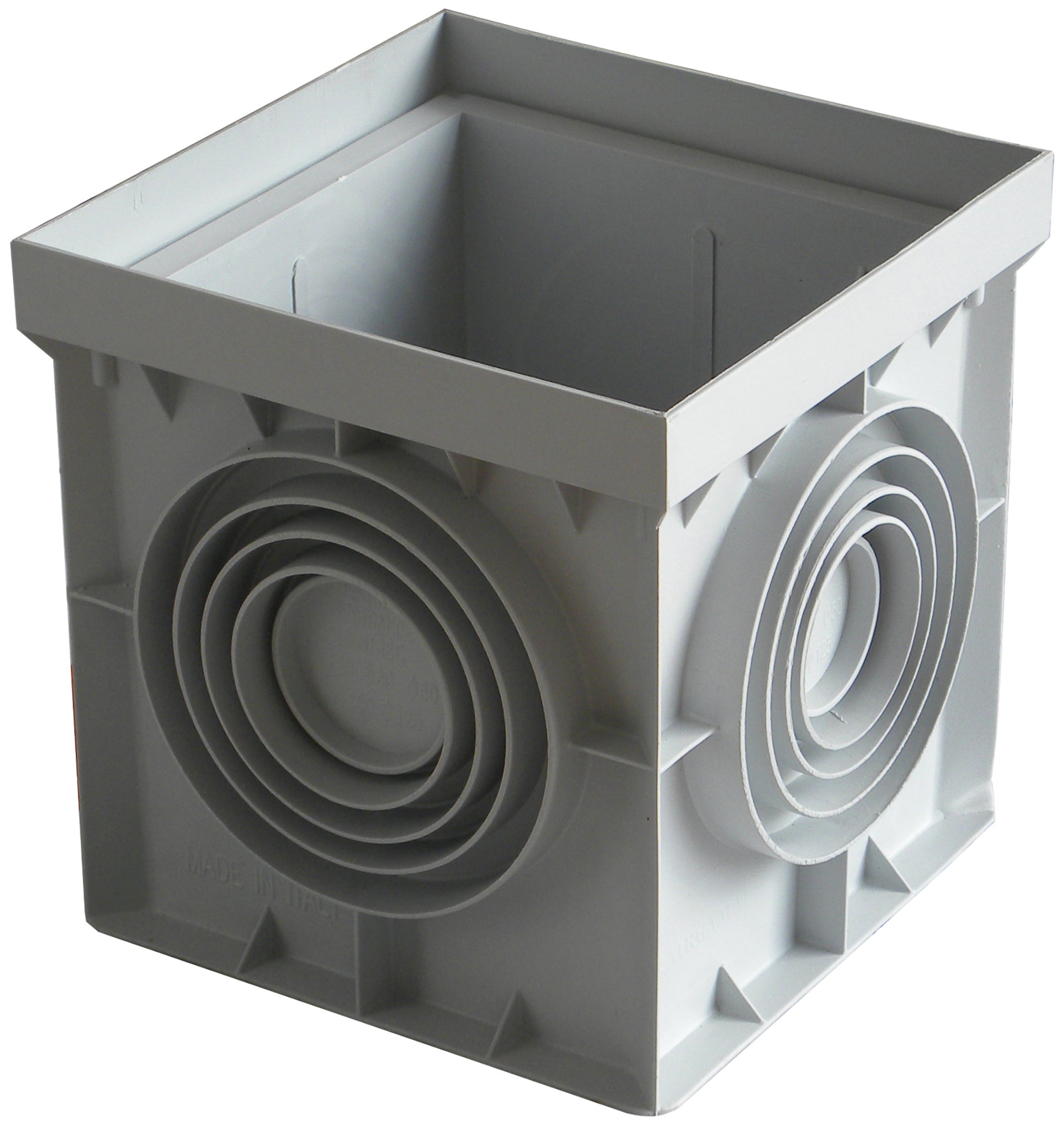 POZZETTO SINGOLO IN PLASTICA SENZA COPERCHIO  cm. 55x55