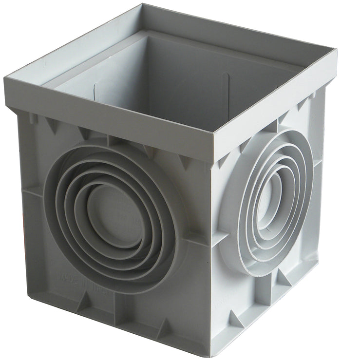 POZZETTO SINGOLO IN PLASTICA SENZA COPERCHIO  cm. 55x55