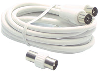 PROLUNGA COASSIALE TV mt. 5 con adattatore 10.00 pz